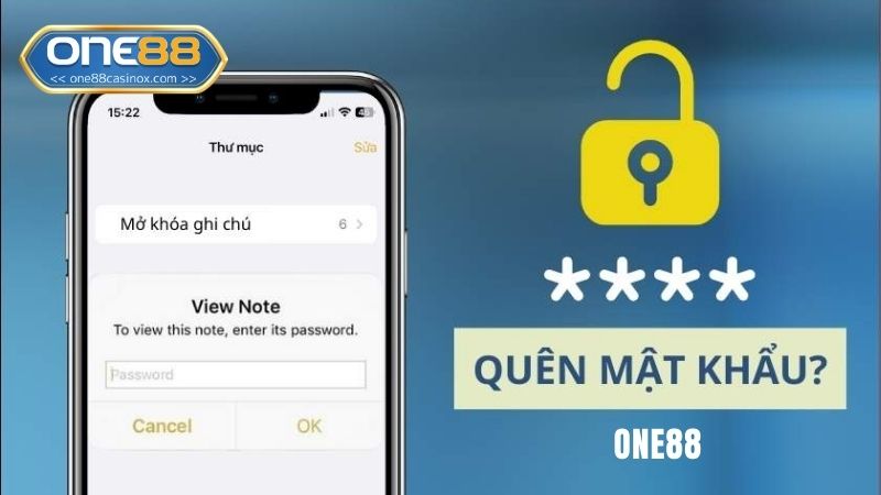 Hướng dẫn khách hàng lấy lại password khi quên mật khẩu one88